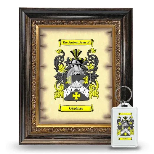 Gärdner Framed Coat of Arms and Keychain - Heirloom