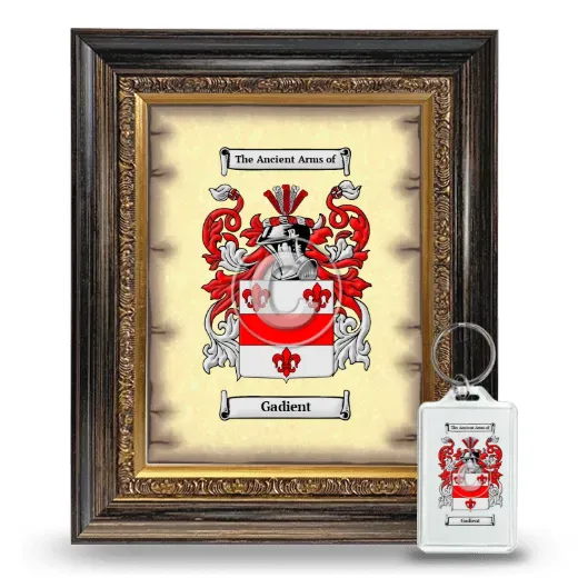 Gadient Framed Coat of Arms and Keychain - Heirloom