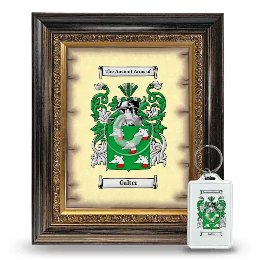Galter Framed Coat of Arms and Keychain - Heirloom