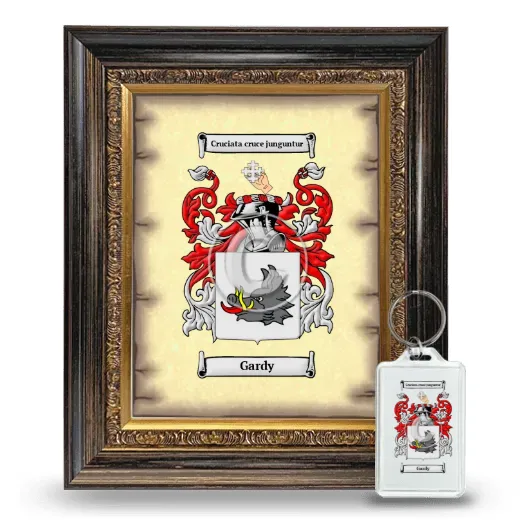 Gardy Framed Coat of Arms and Keychain - Heirloom