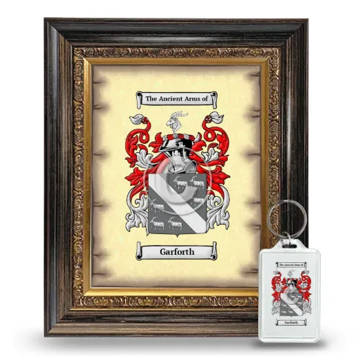 Garforth Framed Coat of Arms and Keychain - Heirloom