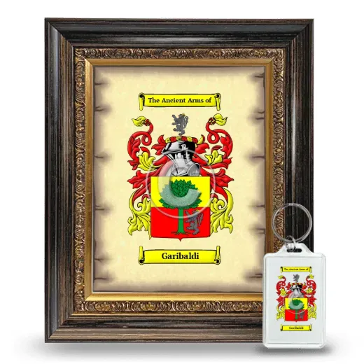 Garibaldi Framed Coat of Arms and Keychain - Heirloom