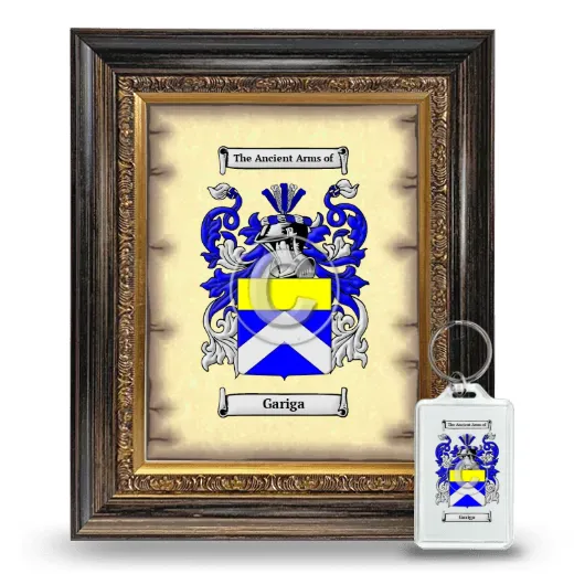 Gariga Framed Coat of Arms and Keychain - Heirloom