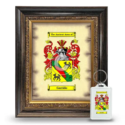 Garrido Framed Coat of Arms and Keychain - Heirloom