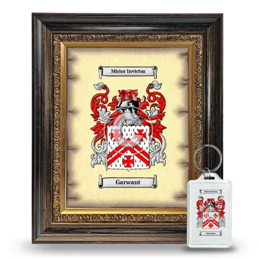 Garwant Framed Coat of Arms and Keychain - Heirloom
