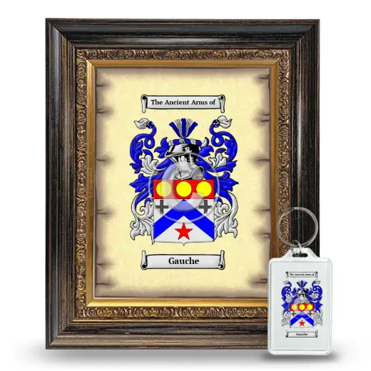 Gauche Framed Coat of Arms and Keychain - Heirloom