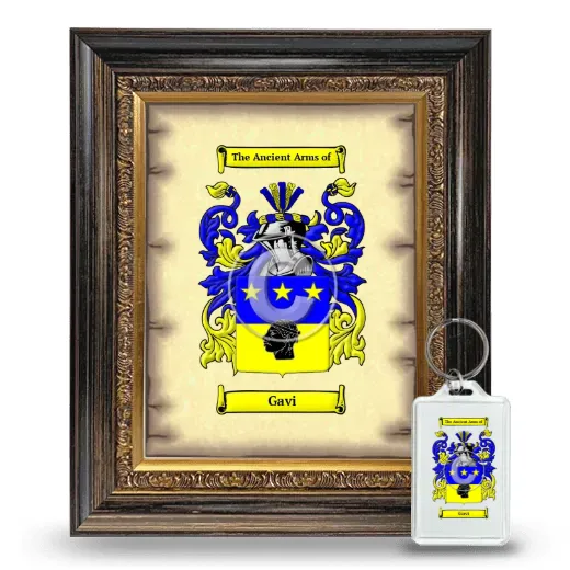 Gavi Framed Coat of Arms and Keychain - Heirloom