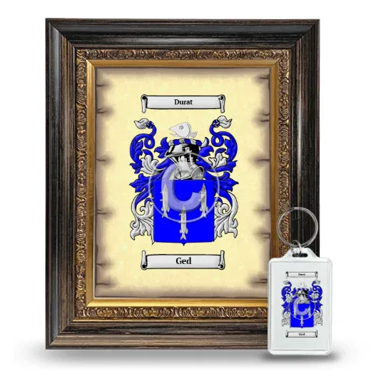 Ged Framed Coat of Arms and Keychain - Heirloom