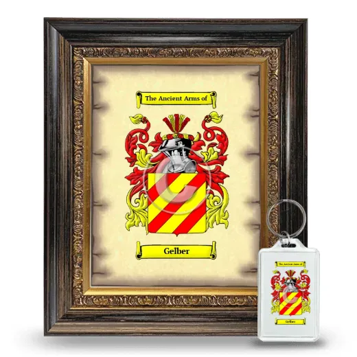 Gelber Framed Coat of Arms and Keychain - Heirloom