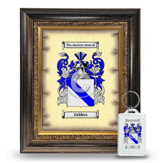 Gelders Framed Coat of Arms and Keychain - Heirloom