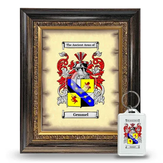Gemmel Framed Coat of Arms and Keychain - Heirloom