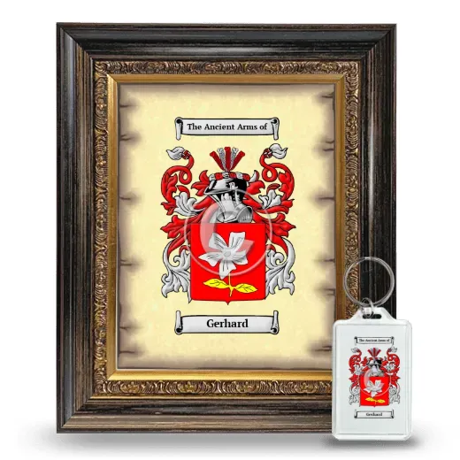 Gerhard Framed Coat of Arms and Keychain - Heirloom