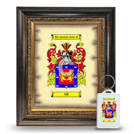 Gil Framed Coat of Arms and Keychain - Heirloom