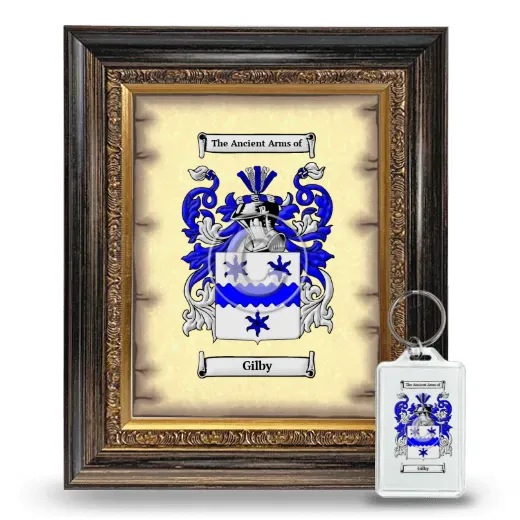 Gilby Framed Coat of Arms and Keychain - Heirloom
