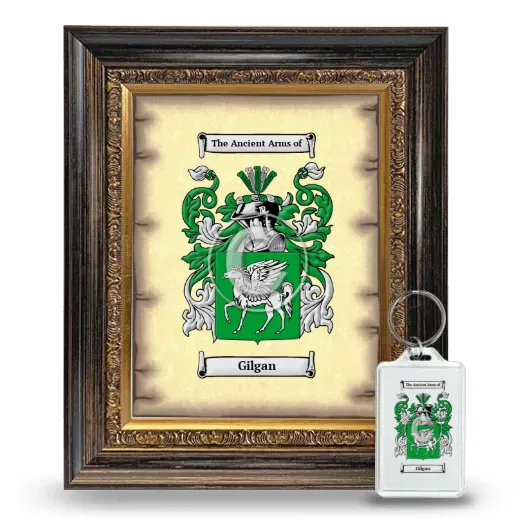 Gilgan Framed Coat of Arms and Keychain - Heirloom