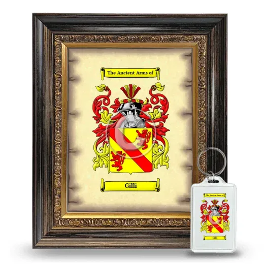 Gilli Framed Coat of Arms and Keychain - Heirloom