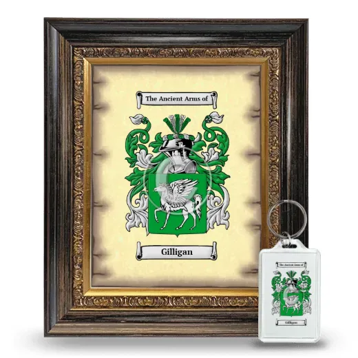 Gilligan Framed Coat of Arms and Keychain - Heirloom