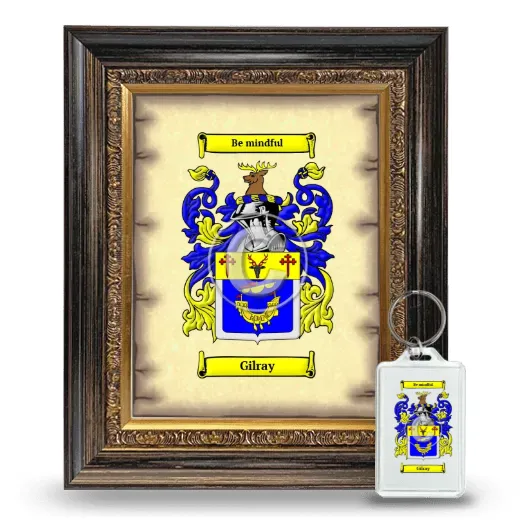 Gilray Framed Coat of Arms and Keychain - Heirloom