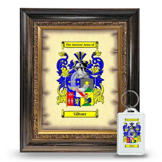 Giltner Framed Coat of Arms and Keychain - Heirloom