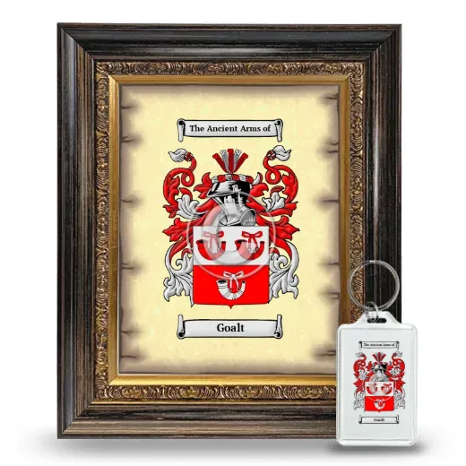 Goalt Framed Coat of Arms and Keychain - Heirloom