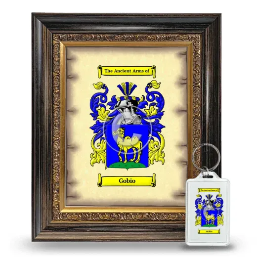 Gobio Framed Coat of Arms and Keychain - Heirloom