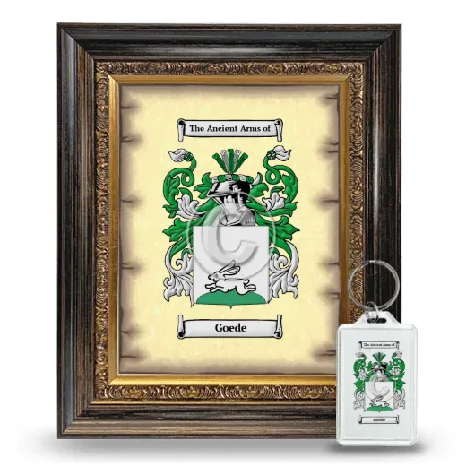 Goede Framed Coat of Arms and Keychain - Heirloom