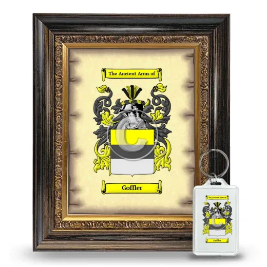 Goffler Framed Coat of Arms and Keychain - Heirloom