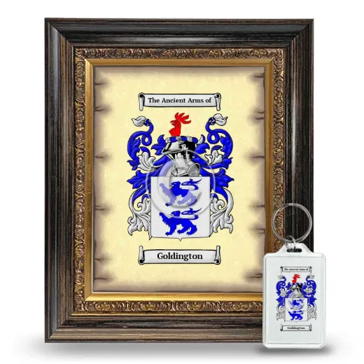 Goldington Framed Coat of Arms and Keychain - Heirloom