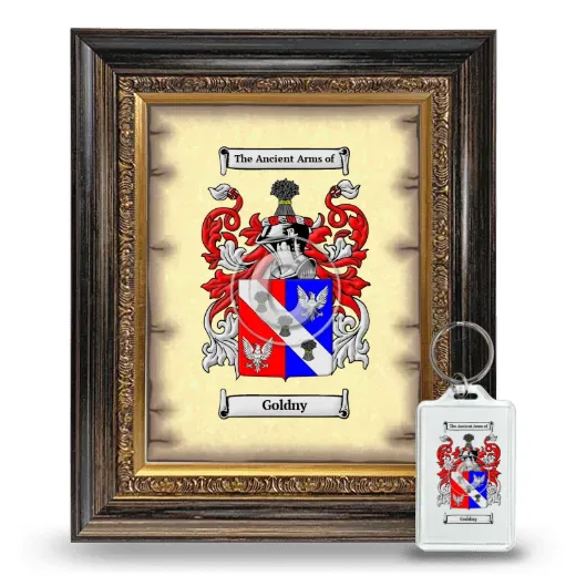 Goldny Framed Coat of Arms and Keychain - Heirloom