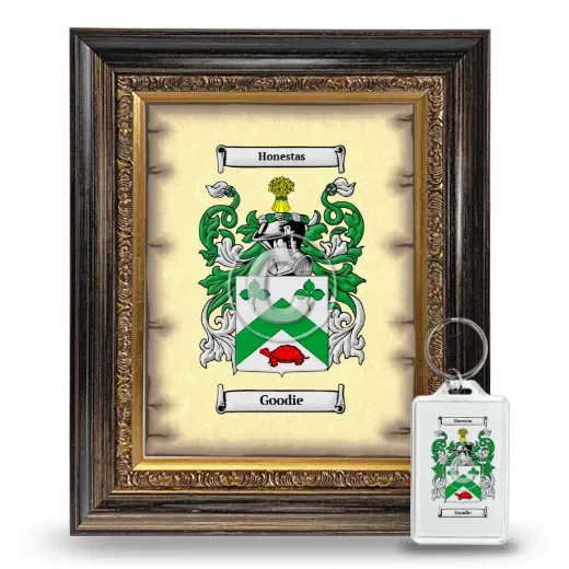 Goodie Framed Coat of Arms and Keychain - Heirloom