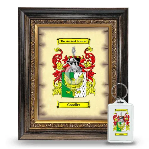 Goodlet Framed Coat of Arms and Keychain - Heirloom
