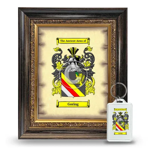 Goring Framed Coat of Arms and Keychain - Heirloom