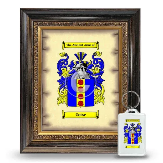 Gotse Framed Coat of Arms and Keychain - Heirloom