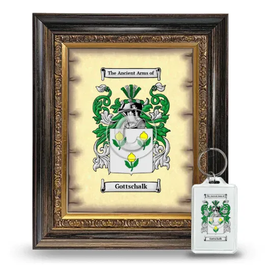 Gottschalk Framed Coat of Arms and Keychain - Heirloom