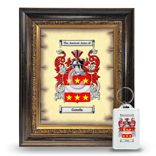 Gouda Framed Coat of Arms and Keychain - Heirloom