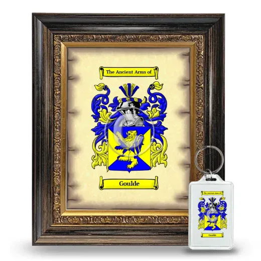 Goulde Framed Coat of Arms and Keychain - Heirloom