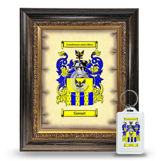 Govart Framed Coat of Arms and Keychain - Heirloom