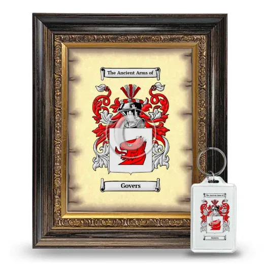 Govers Framed Coat of Arms and Keychain - Heirloom