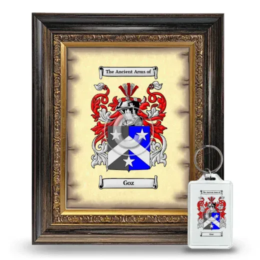 Goz Framed Coat of Arms and Keychain - Heirloom