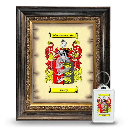 Graidy Framed Coat of Arms and Keychain - Heirloom
