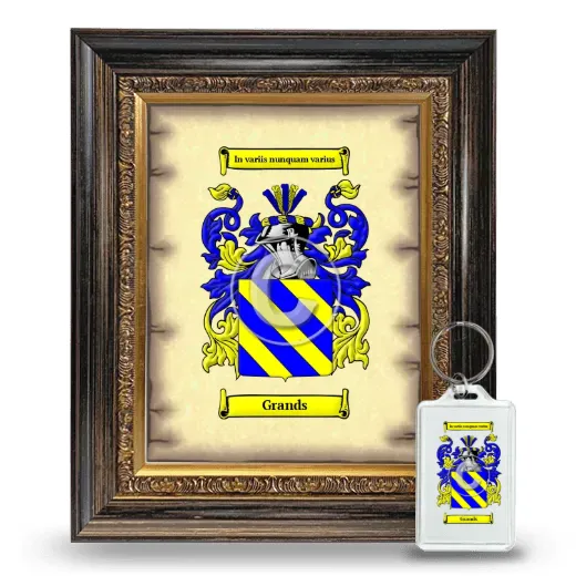Grands Framed Coat of Arms and Keychain - Heirloom