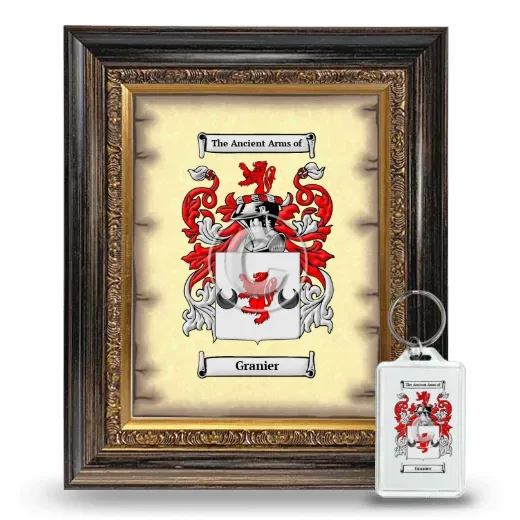 Granier Framed Coat of Arms and Keychain - Heirloom