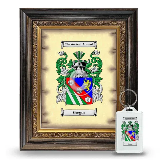 Gregor Framed Coat of Arms and Keychain - Heirloom