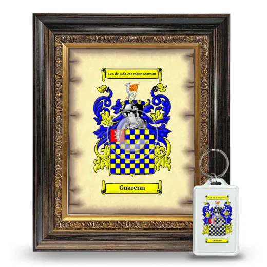 Guarenn Framed Coat of Arms and Keychain - Heirloom