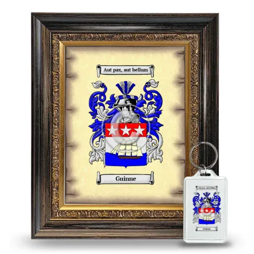 Guinne Framed Coat of Arms and Keychain - Heirloom