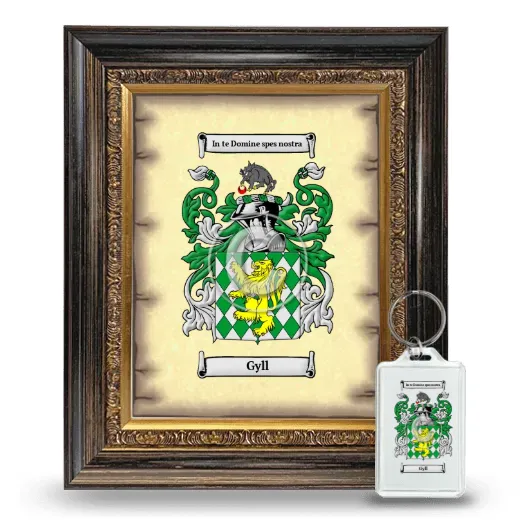Gyll Framed Coat of Arms and Keychain - Heirloom