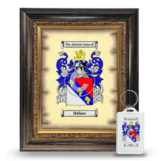 Häfner Framed Coat of Arms and Keychain - Heirloom