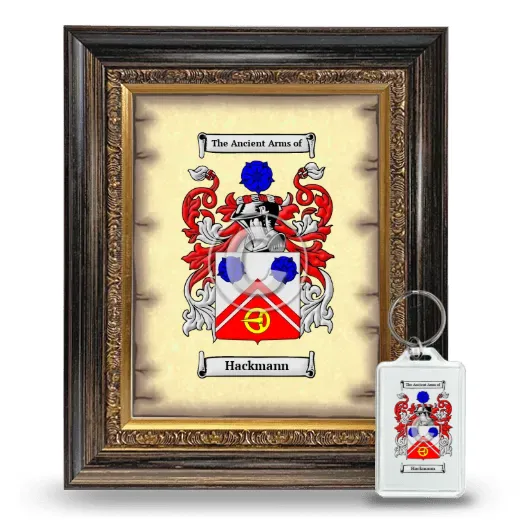 Hackmann Framed Coat of Arms and Keychain - Heirloom