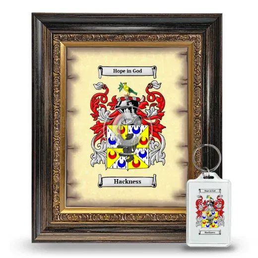 Hackness Framed Coat of Arms and Keychain - Heirloom