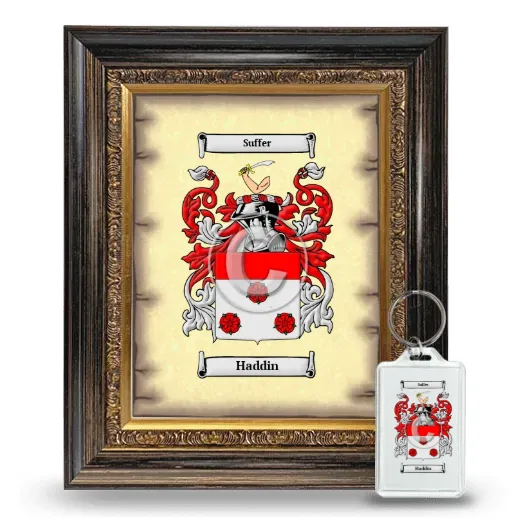 Haddin Framed Coat of Arms and Keychain - Heirloom